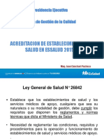 Acreditación de establecimientos de salud en Essalud 2015