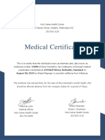 Medical Certificate Template