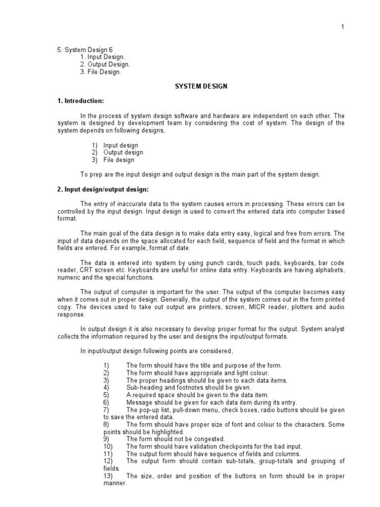 System Design | Download Free PDF | Input/Output | Database Index