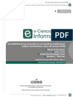 Accesibilidad de los contenidos en un repositorio institucional