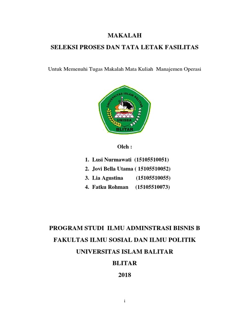 Makalah Mo Seleksi