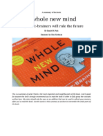 Summary of A Whole New Mind PDF by Daniel Pink PDF