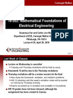 18-202: Mathematical Foundations of Electrical Engineering