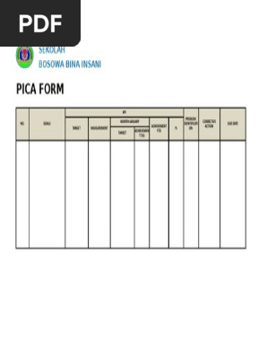 Format Pica Dan Contoh Pengisian