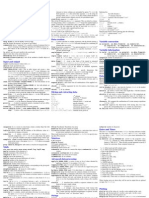 R Function Reference Card