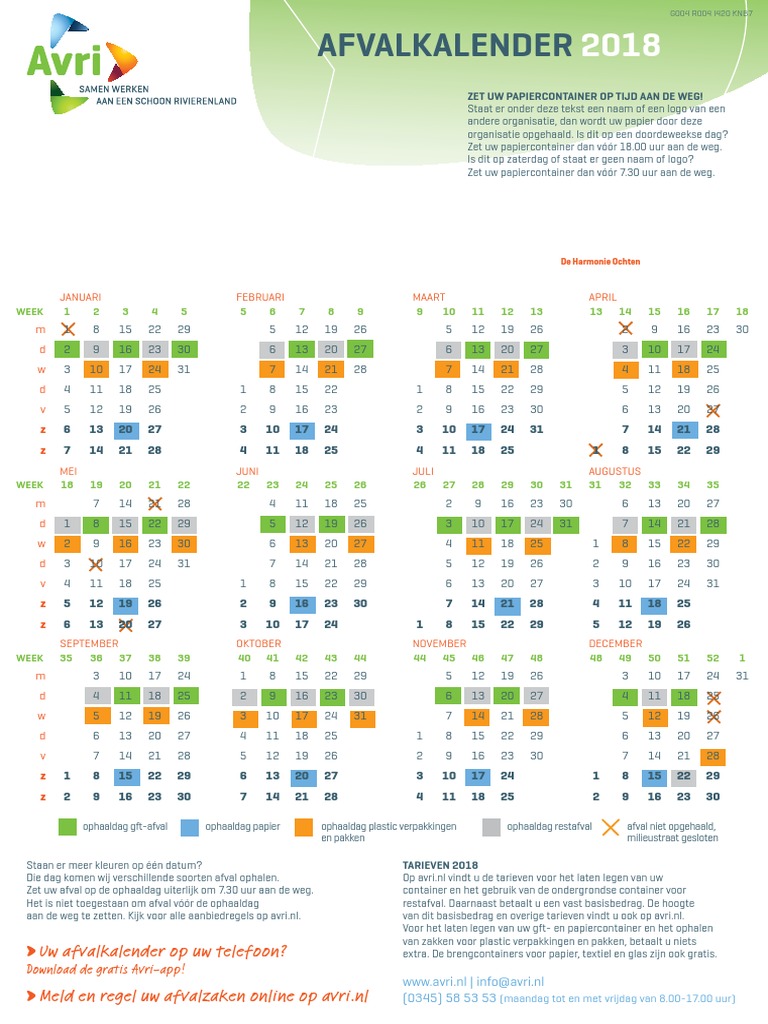 Afvalkalender AVRI PDF