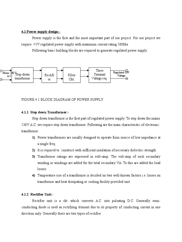 Power Supply Design | PDF | Rectifier | Transformer
