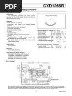 CXD1265 - CCD Camera Timing Generator