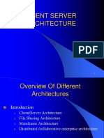 Client Server Architecture Overview