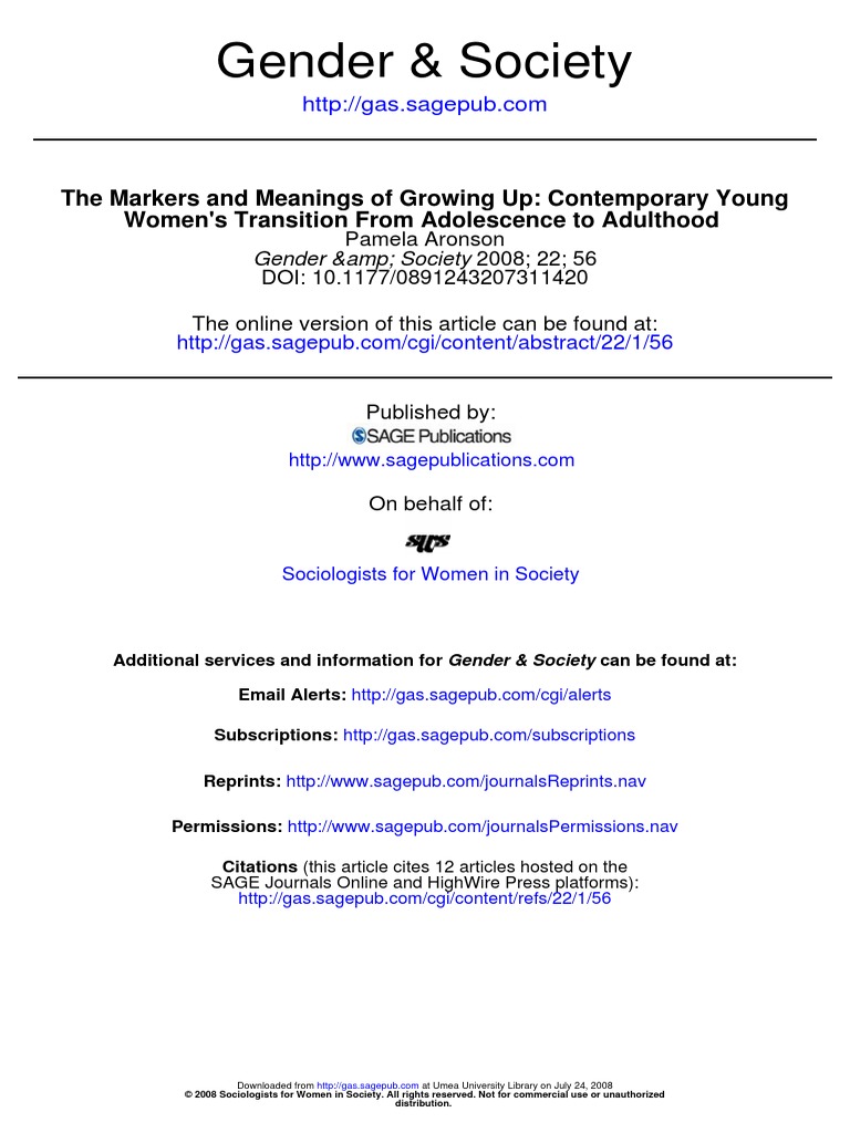 Gender & Society | PDF | Feminism | Gender Studies