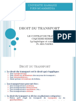 Droit Du Transport: Univesite Hassanii Fjes Moammedia