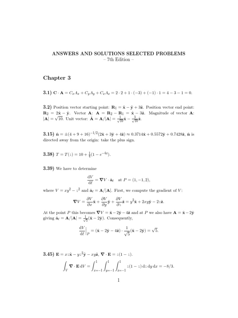 Answerssolutionsulaby Pdf Magnetic Field Electric Field