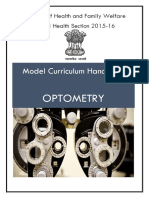 Model Curriculum Handbook: Optometry