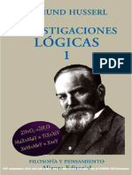 Investigaciones Lógicas, Tomo I - Edmund Husserl