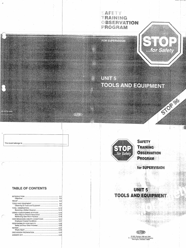 Unit # 05 - Tools and Equipment PDF | PDF