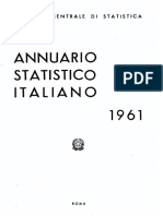 Annuario Statistico Italianao 1961