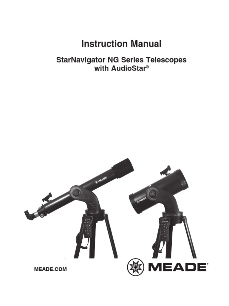 Instruction Manual Starnavigator NG Series Telescopes PDF Lens