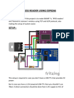 Wireless Reader Using Esp8266: Setup