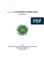 HAS 23201 Persyaratan Bahan Pangan Halal PDF
