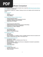 Simulation Software Comparison