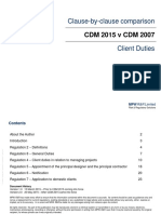Clause-By-Clause Comparison: CDM 2015 V CDM 2007