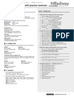 Grammar Reference With Practice Exercises: Unit 1