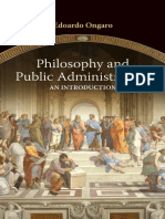 Philosophy and Public-Administration (An Introduction) by Edoardo Ongaro (2017)