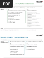 Brocade Education Curriculum Paths