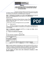 Informacion para La Evaluacion Preliminar para La Categorizacion de Los Pip de Acuerdo Al Ambient