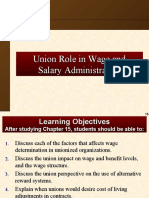 Union Role in Wage and Salary Administration