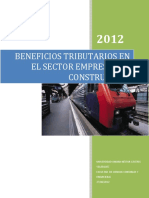 Beneficios Tributarios en El Sector Empresas de Construccion