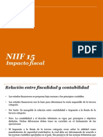 NIIF 15, Impacto Fiscal