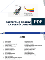 Portafolio de Servicio Policía Comunitaria