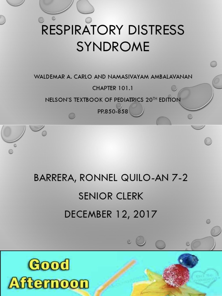 Understanding Respiratory Distress Syndrome | PDF | Preterm Birth | Lung