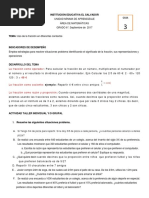 Guia 3 Matematica 6°. Números Fraccionarios y Sus Operaciones