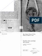 Barnes Barry y Kuhn Thomas, Estudios Sobre Sociologia de La Ciencia PDF