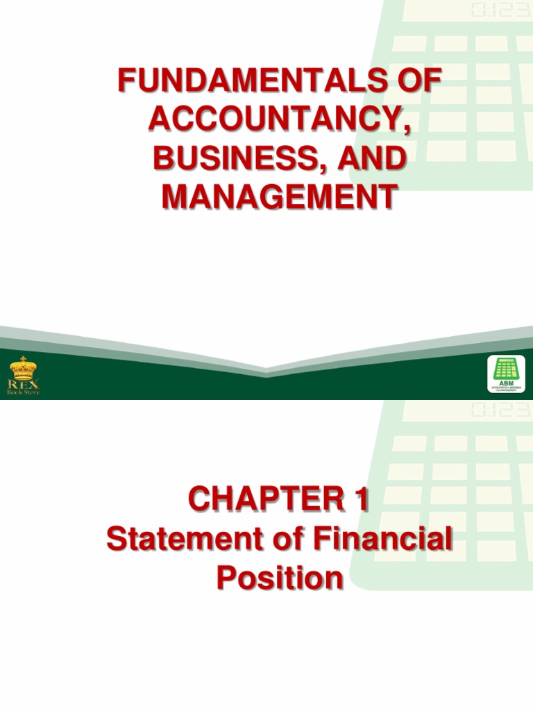 Understanding the Statement of Financial Position | PDF | Depreciation ...