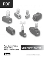 Colorflow Valves: Flow Control Valves Check Valves Gauge Control Valves