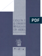 Cataluña y El Comercio Privilegiado Con América