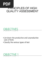 1principles of High Quality Assessment