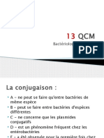 13 QCM Bacteriologie General