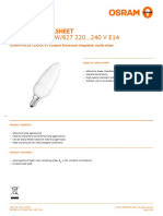 DVALUE CL B 9 W/827 220 240 V E14: Product Datasheet
