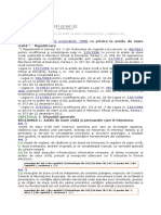 119 Din 16 Octombrie 1996: LEGE Nr. Cu Privire La Actele de Stare Civilă - Republicare