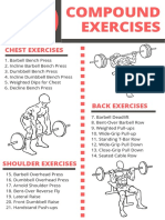 50 Compound Exercises Checklist Isolation Exercises