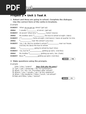 Project 2 Unit Revision Tests
