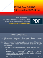 Implementasi Dan Evaluasi as.kep Komunutas