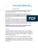 Metabolitos Importantes para La Industria