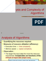 Analysis and Complexity of Algorithms