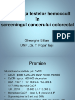 Dr. Balan - Teste Hemocult in Cancer CR Ctr. I Ind. 2