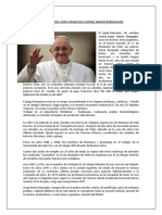 Biografía Del Papa Francisco
